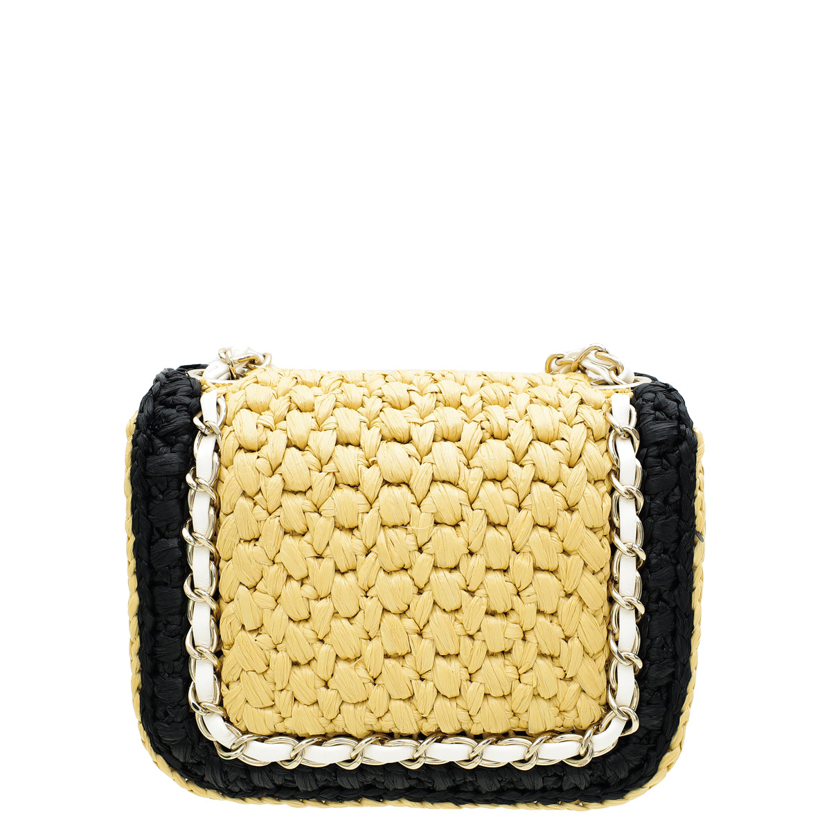Chanel Bicolor CC Braided Raffia Mini Bag-Chanel-THE CLOSET