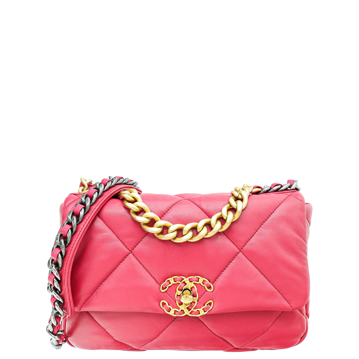 Chanel Fuchsia CC 19 Small Bag-Chanel-THE CLOSET