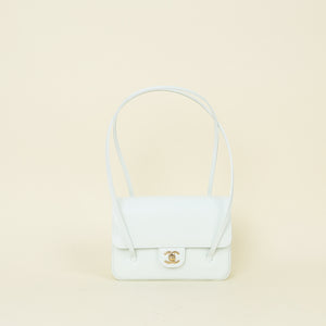 Chanel White CC Small Preppy Coco Shoulder Bag