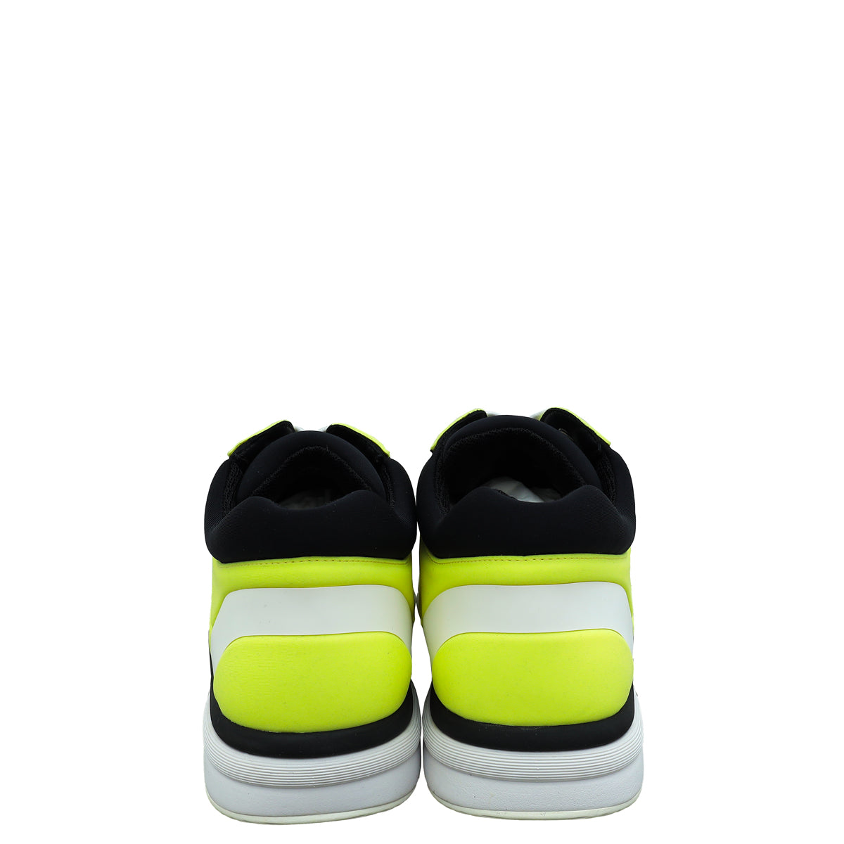 Chanel Tricolor CC Lycra Lace Up Sneakers 41.5