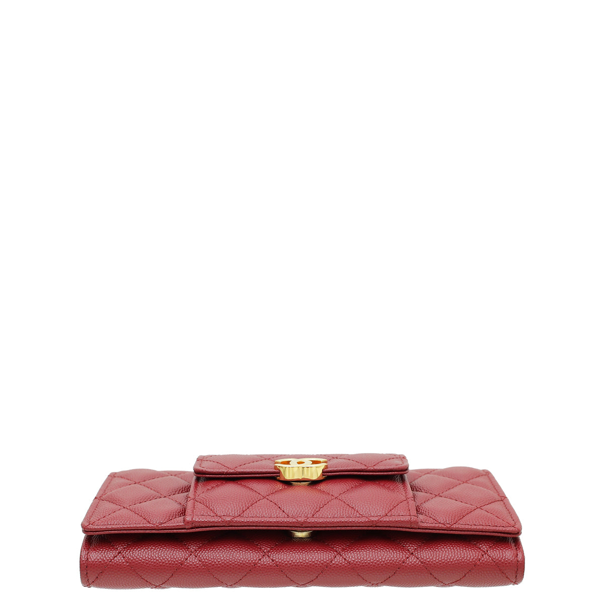 Chanel Burgundy CC Quilted Pocket Twins Clutch With Chain – The Closet