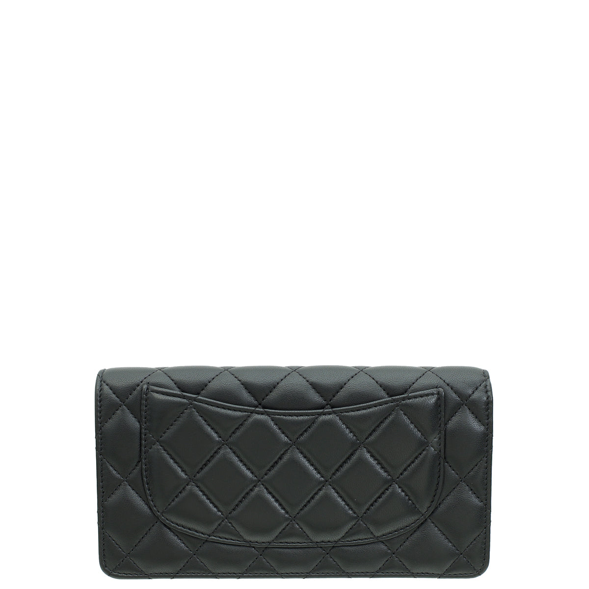 Chanel Black CC Classic L Yen Wallet