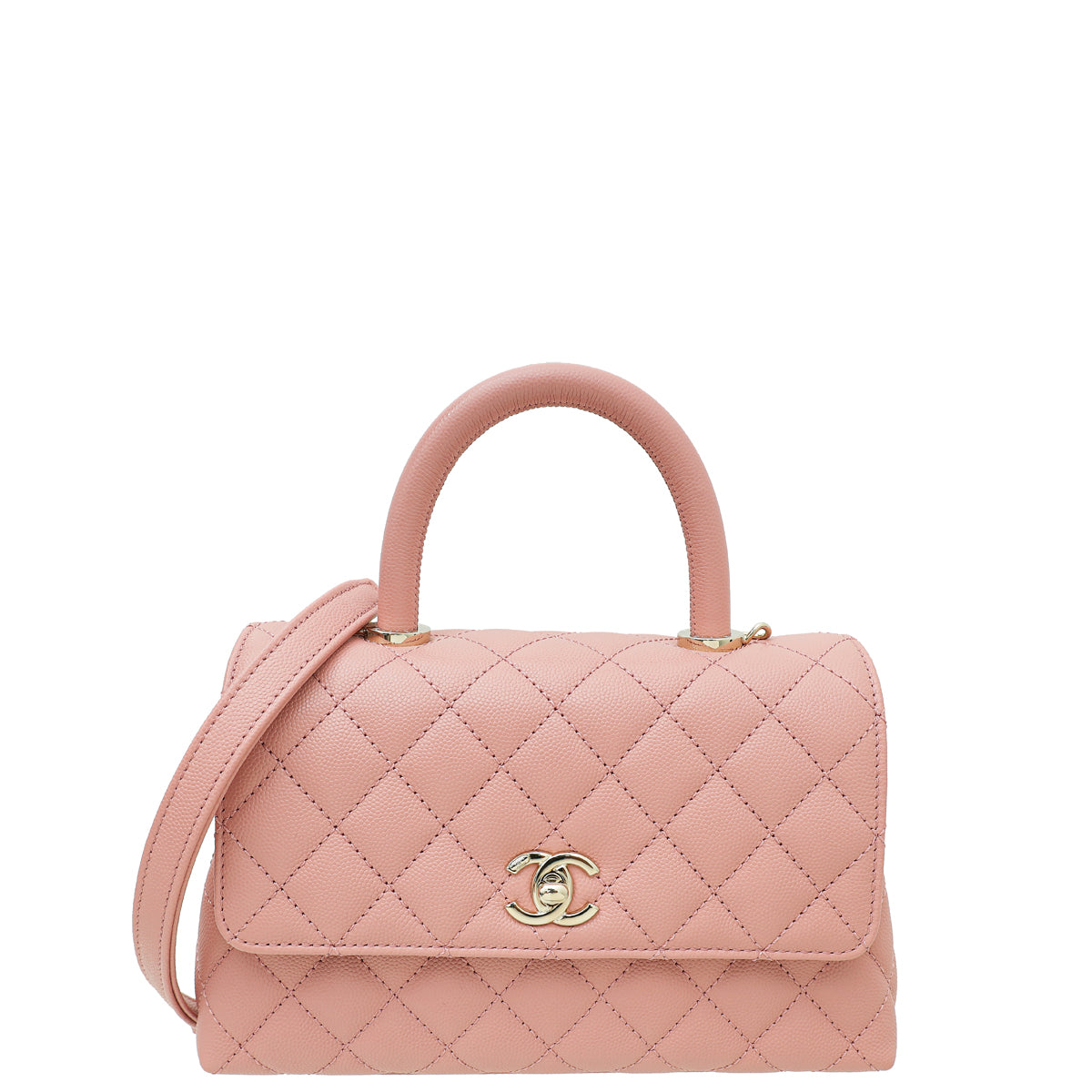 Chanel Pink Coco Mini Handle Bag – THE CLOSET