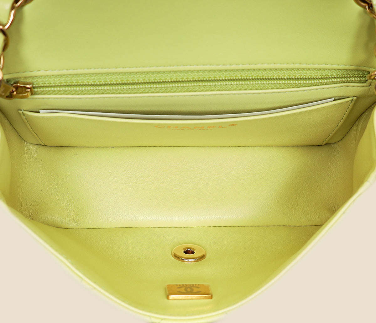 Chanel Kiwi Classic Mini Rectangula Flap Bag-Chanel-THE CLOSET