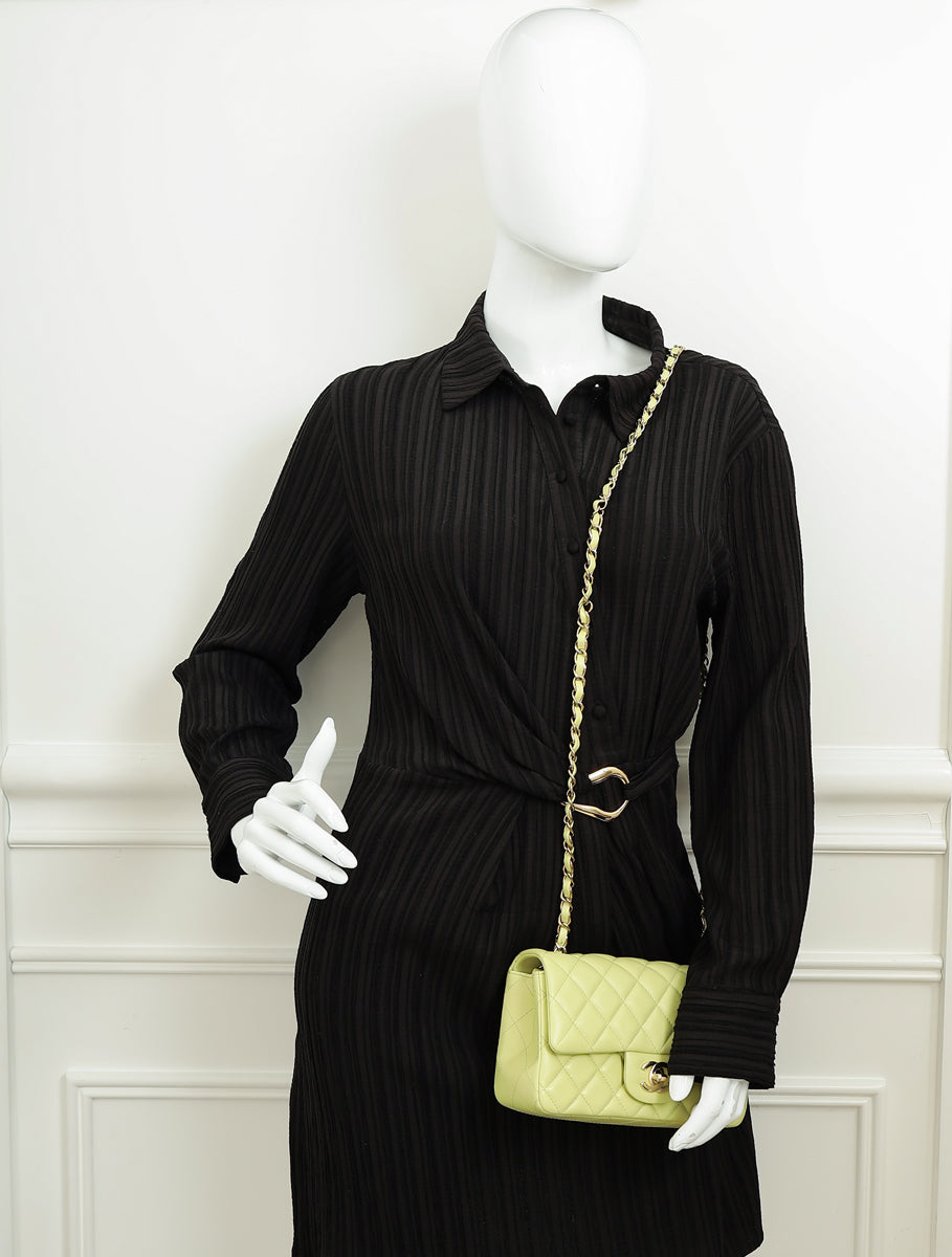 Chanel Kiwi Classic Mini Rectangula Flap Bag-Chanel-THE CLOSET
