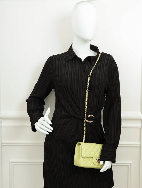 Chanel Kiwi Classic Mini Rectangula Flap Bag-Chanel-THE CLOSET