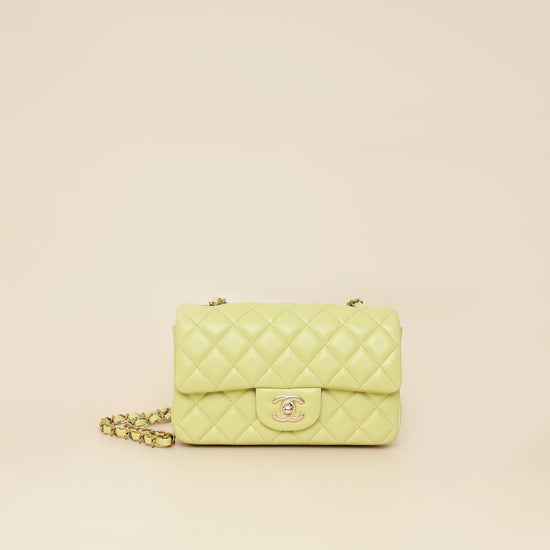 Chanel Kiwi Classic Mini Rectangula Flap Bag