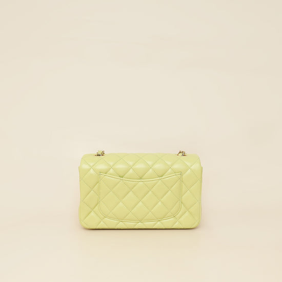 Chanel Kiwi Classic Mini Rectangula Flap Bag