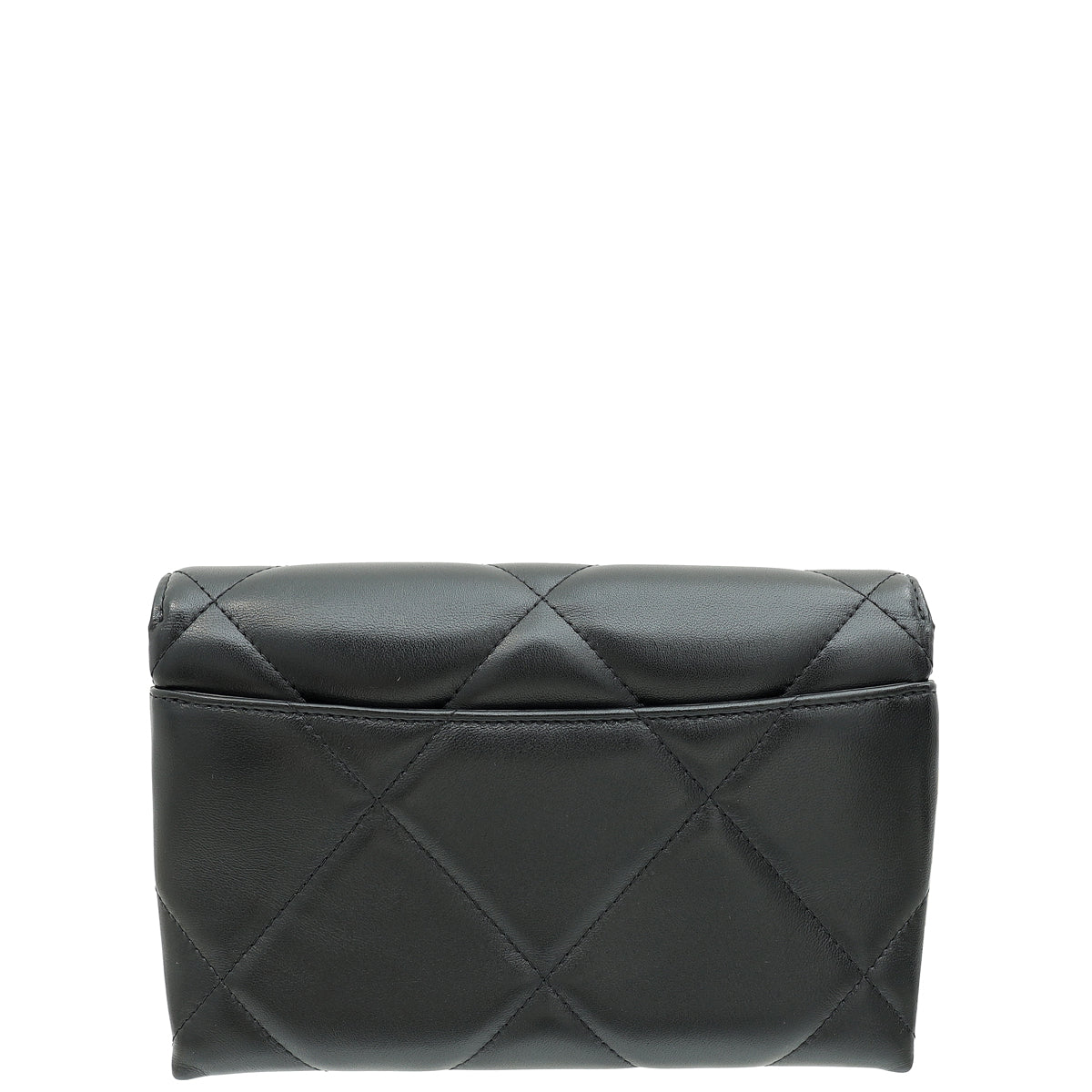 Chanel Black CC 19 Quilted Chain Wristlet Clutch-Chanel-THE CLOSET