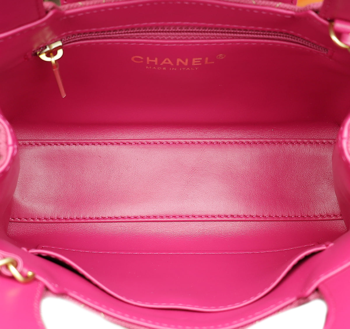 Chanel Dark Fuchsia Denim Mini Kelly Bag