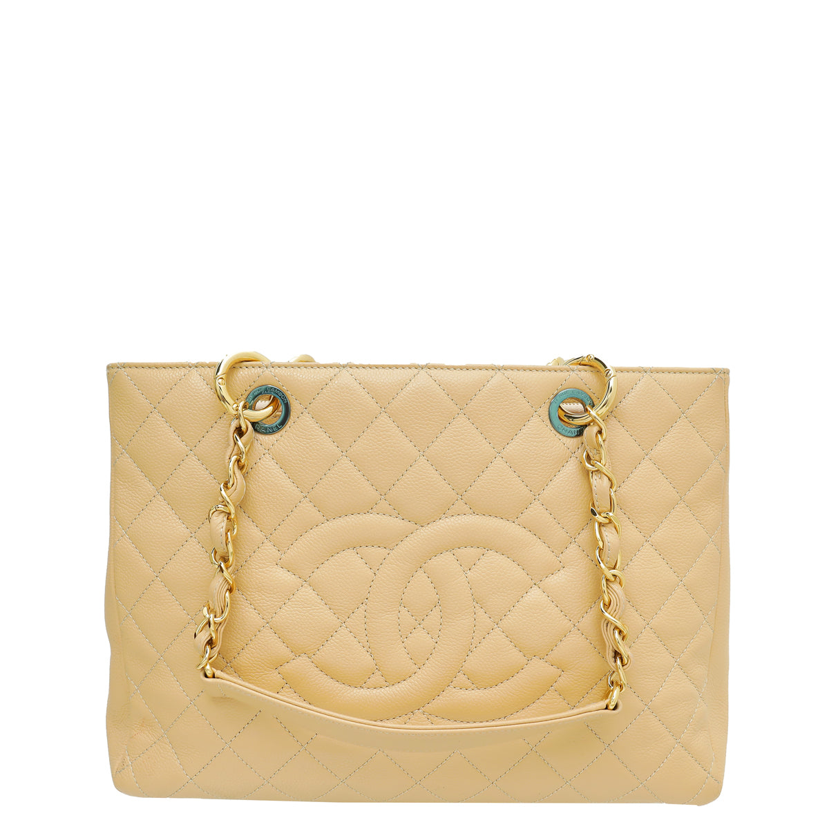 Chanel Beige Grand Shopping Tote (GST) Medium Bag-Chanel-THE CLOSET