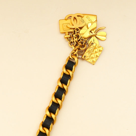 Chanel Black Vintage Chain Charm Belt-Chanel-THE CLOSET