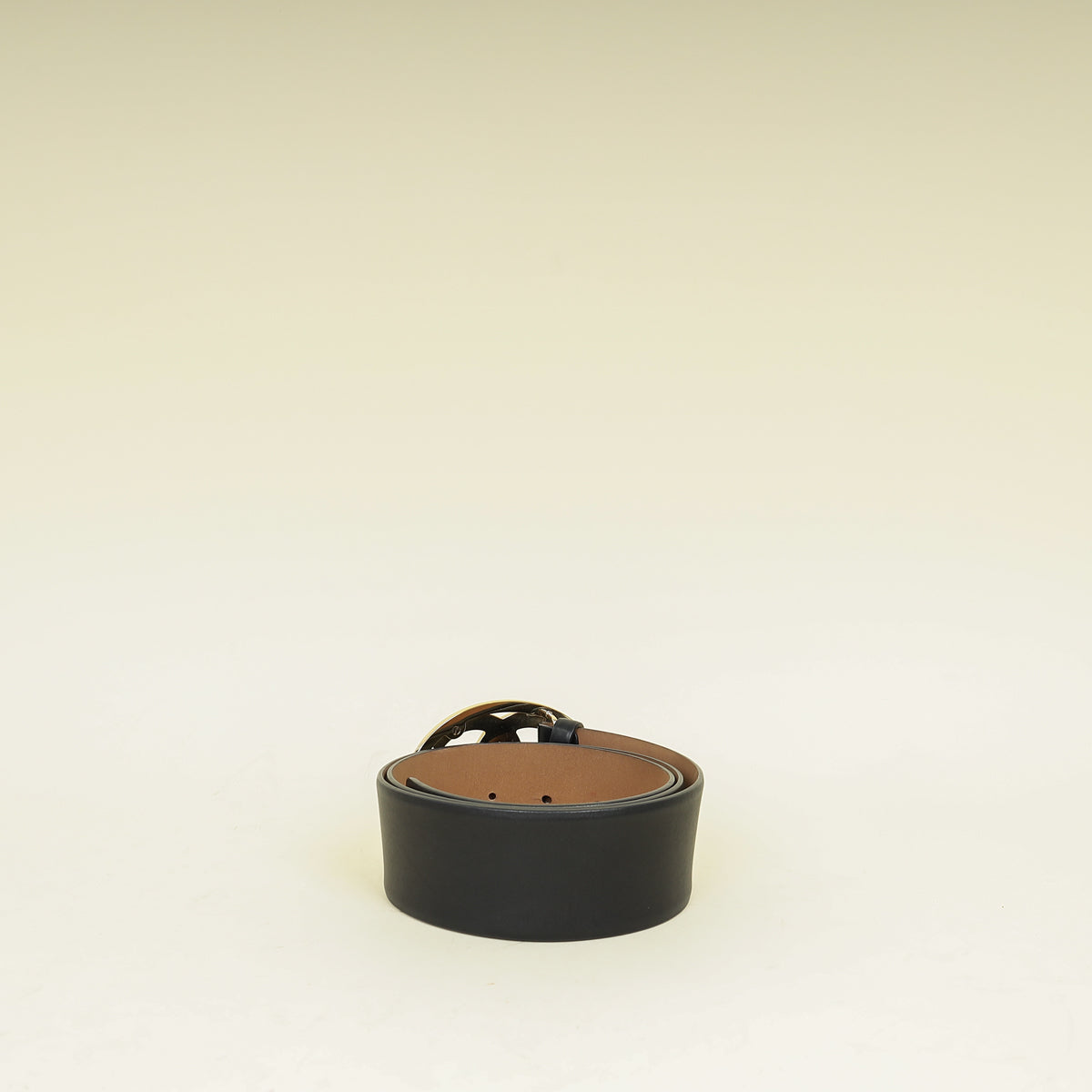 Chanel Black CC Oval Buckle Belt 34