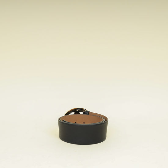 Chanel Black CC Oval Buckle Belt 34