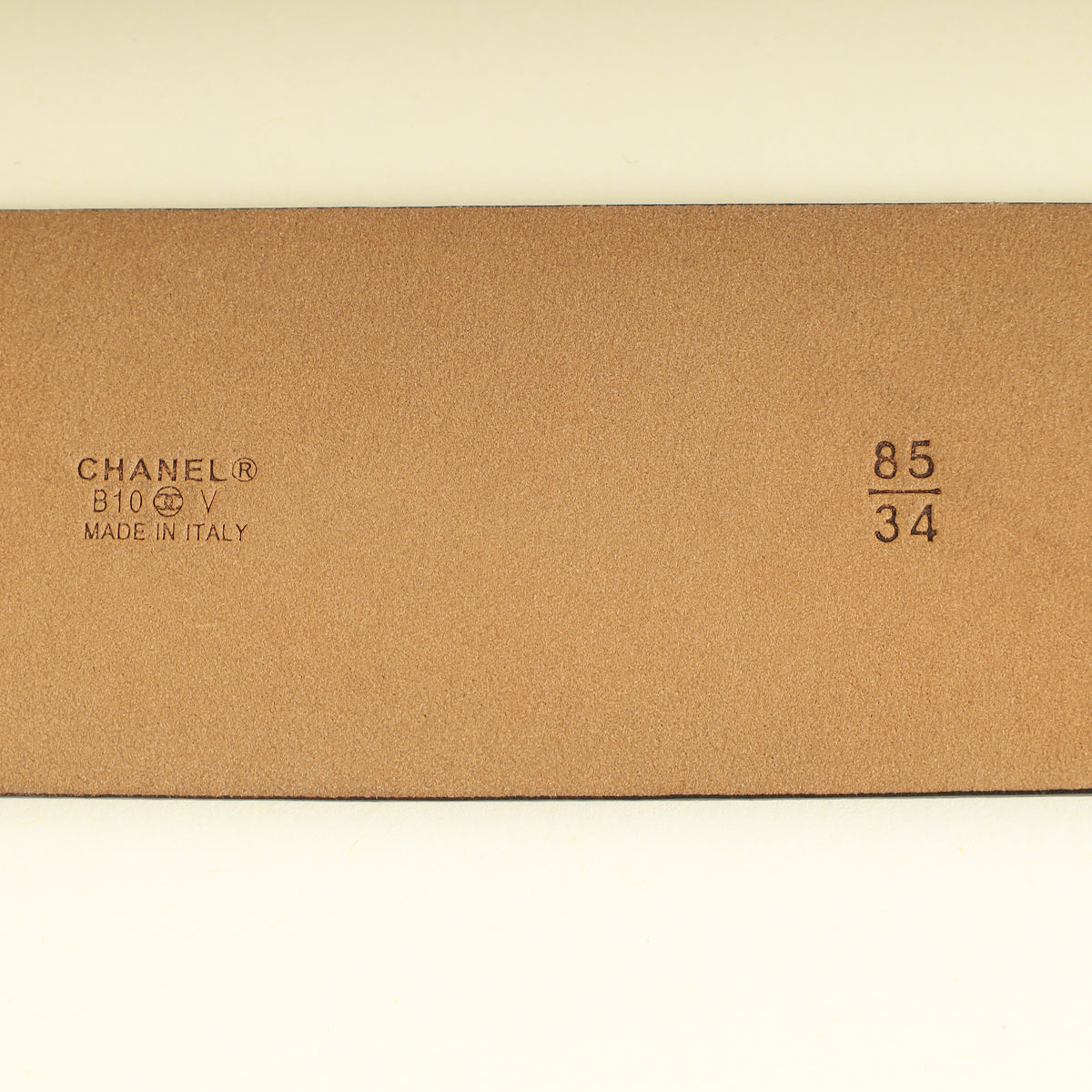 Chanel Black CC Oval Buckle Belt 34