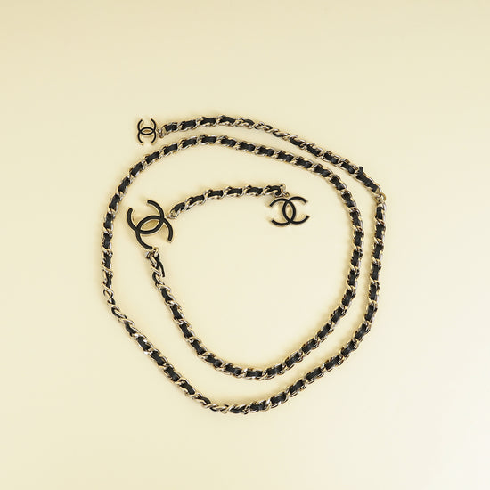 Chanel Black CC Chain Belt /Necklace
