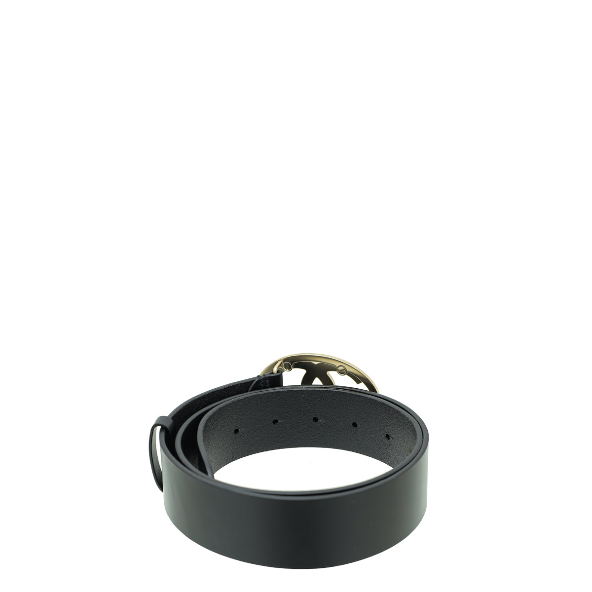 Chanel Black CC Oval Buckle Belt 34