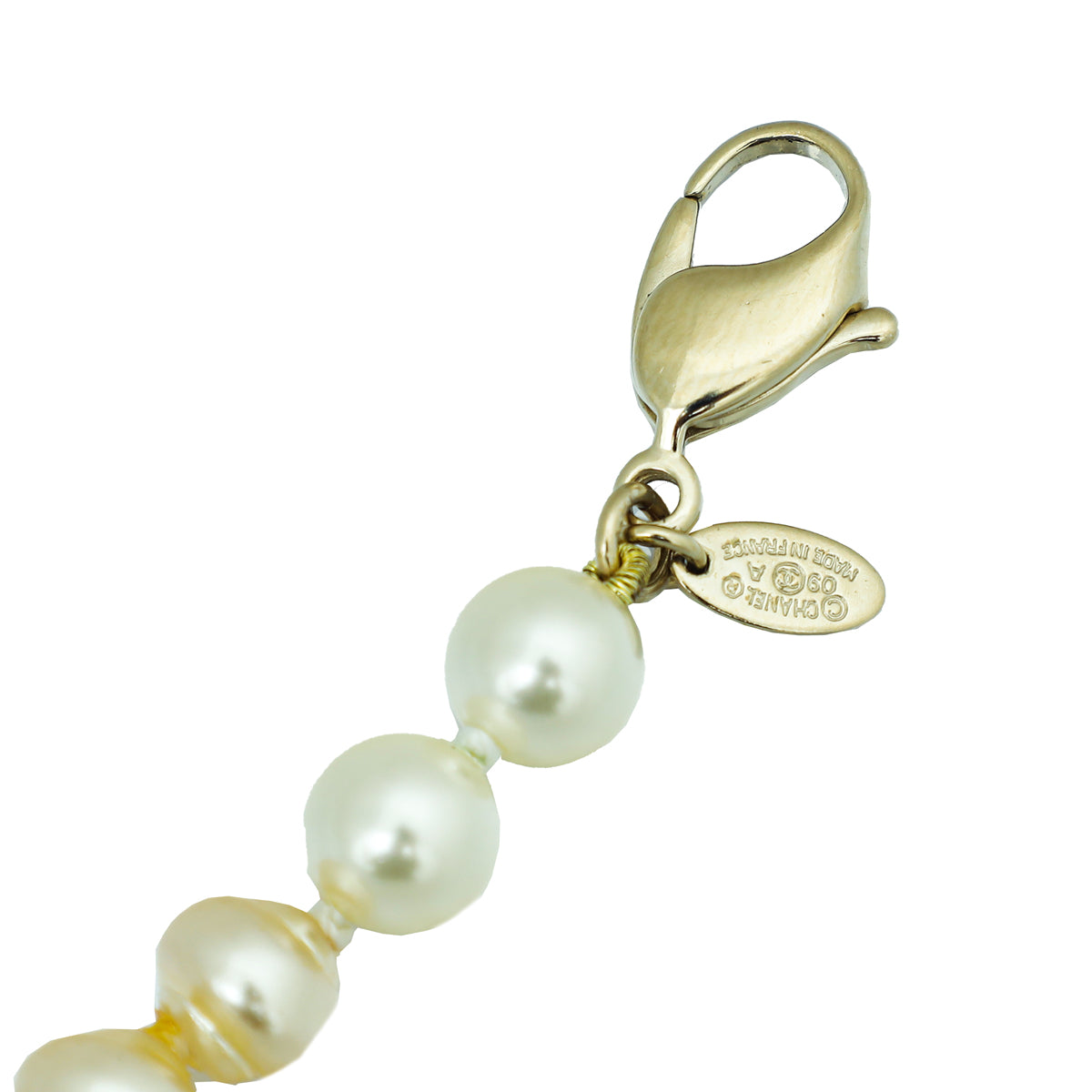 Chanel Bicolor Faux Pearl & Baroque Pearl Camellia CC Bracelet