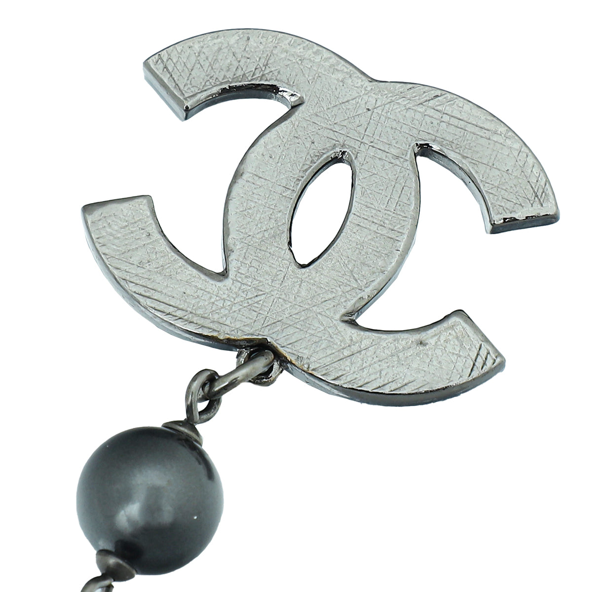 Chanel Black Glass Pearl CC Small Bracelet-Chanel-THE CLOSET