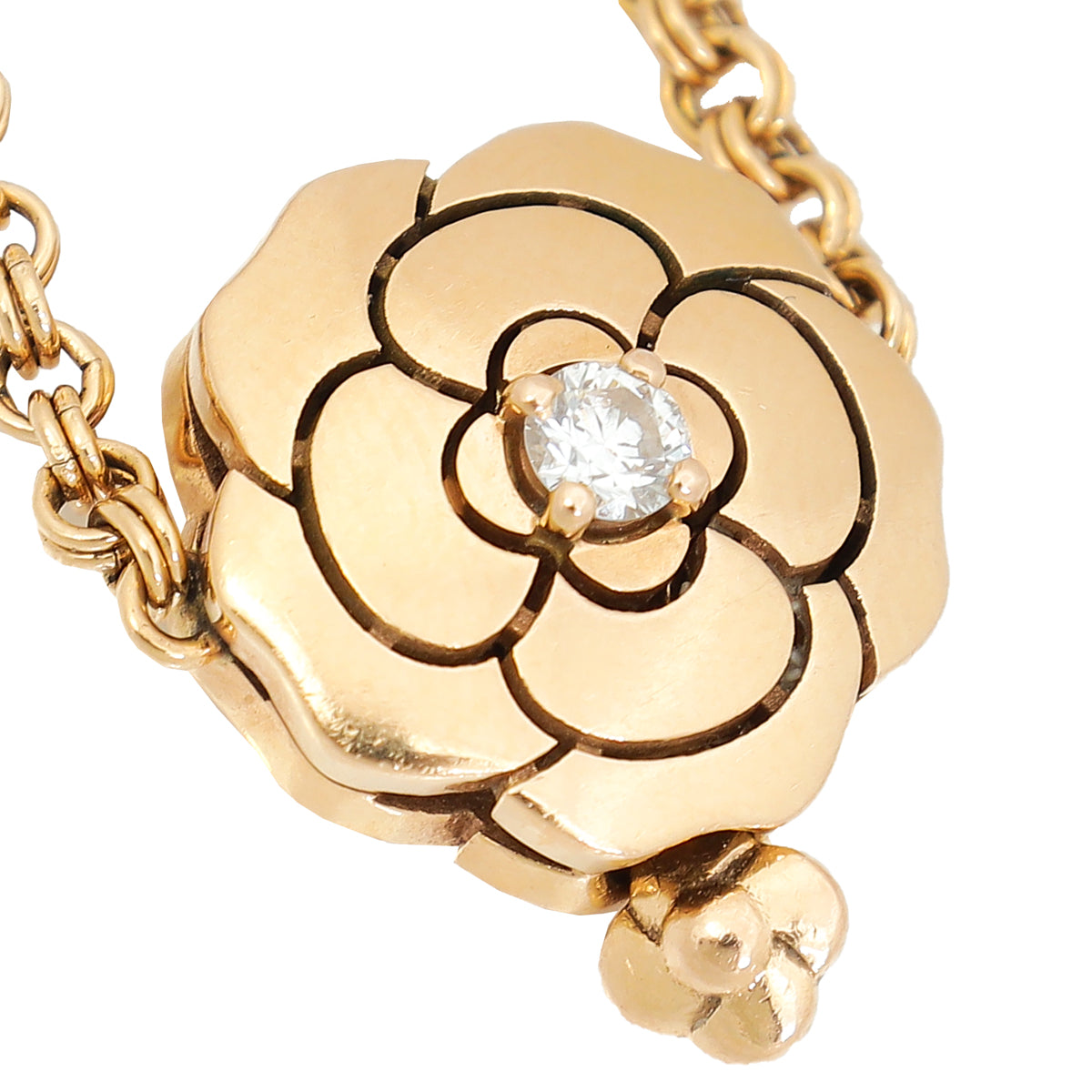 Chanel 18K Rose Gold Diamond Extrait de Camélia Bracelet-Chanel-THE CLOSET