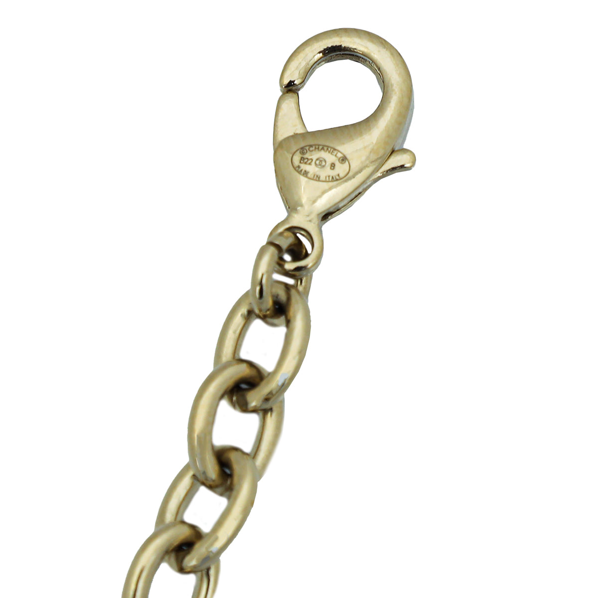 Chanel Gold Finish CC Heart Lock Charms Bracelet-Chanel-THE CLOSET