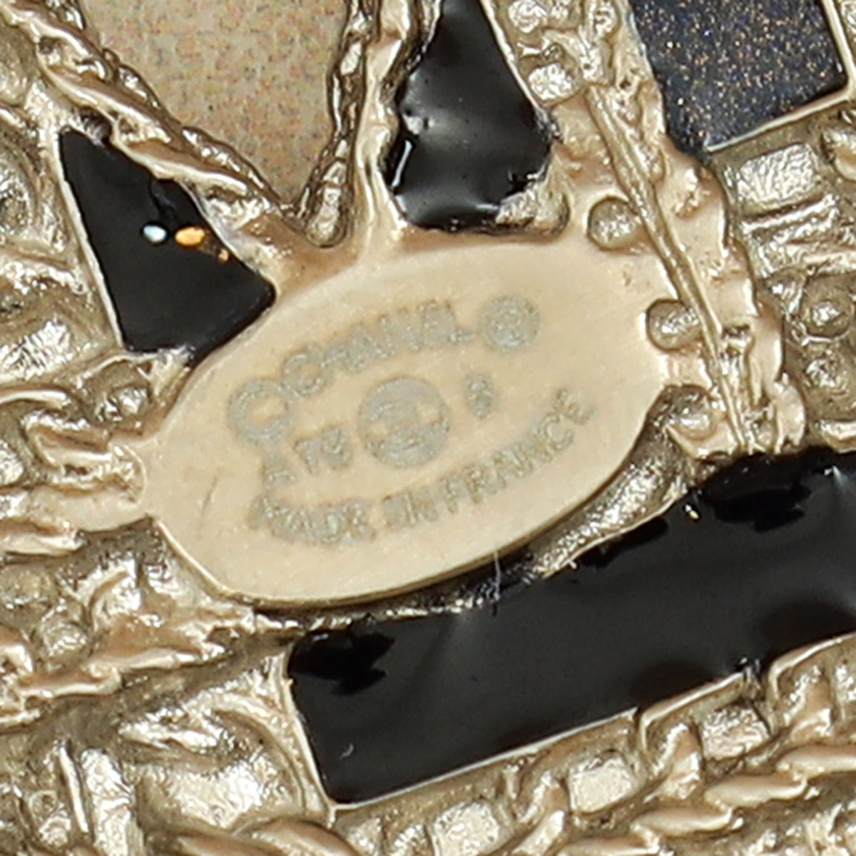 Chanel Silver CC Beads Crysta Details Brooch-Chanel-THE CLOSET