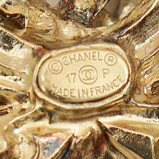 Chanel Gold CC Crystal Cutout Details Brooch-Chanel-THE CLOSET