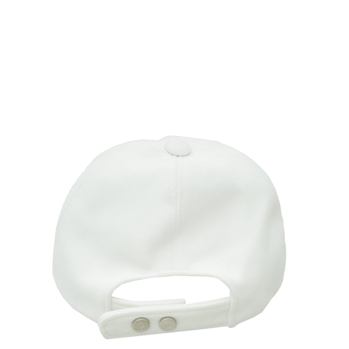 Chanel White CC Clover Logo Cap Hat
