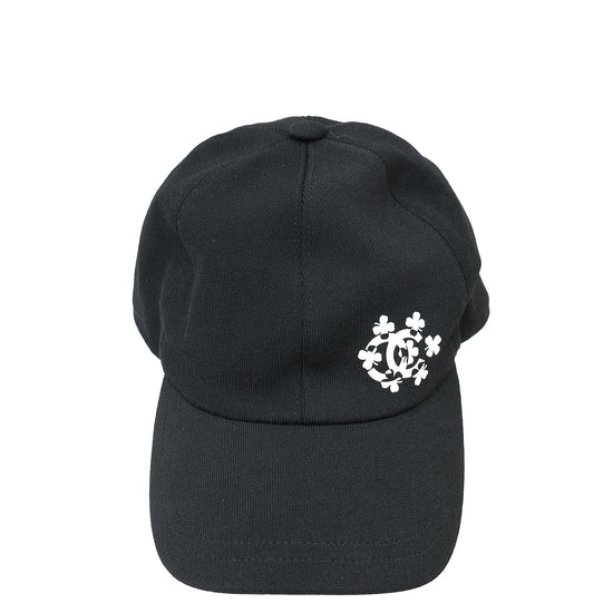 Chanel Black CC Clover Logo Cap Hat