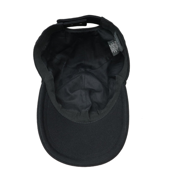 Chanel Black CC Clover Logo Cap Hat