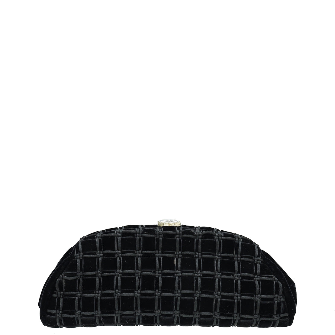 Chanel Black Velvet Timeless Clutch-Chanel-THE CLOSET