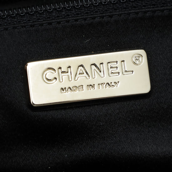 Chanel Black Velvet Timeless Clutch