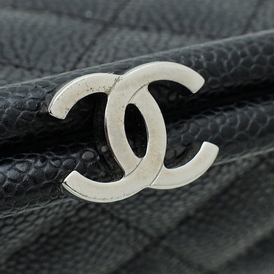 Chanel Black CC Timeless Clutch