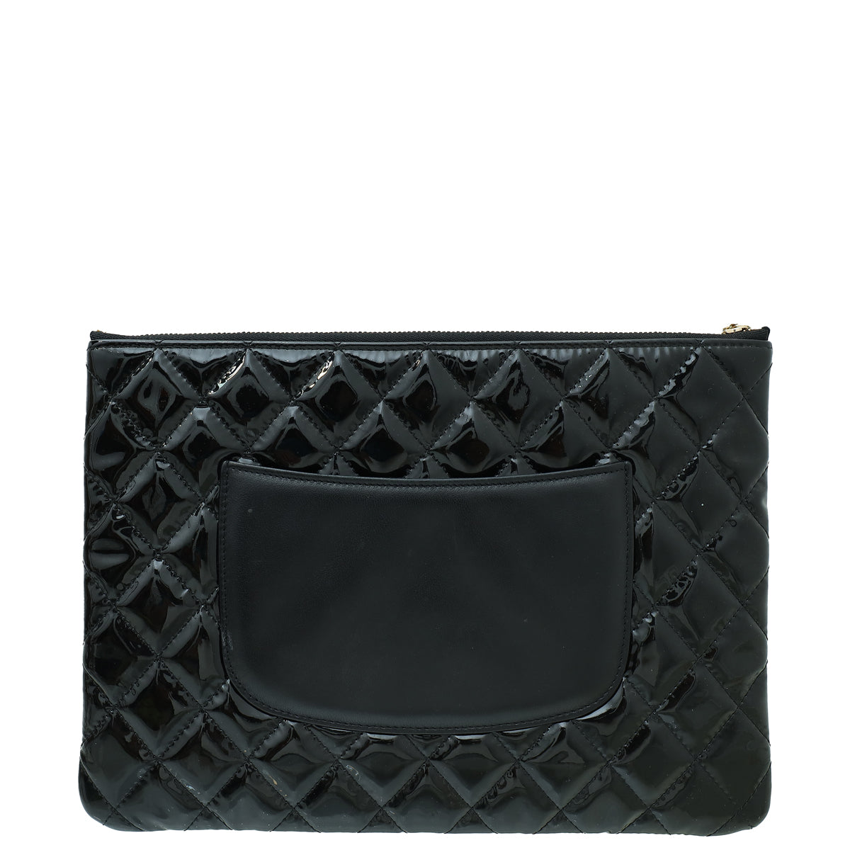 Chanel Black CC Classic Quilted Zip Clutch-Chanel-THE CLOSET