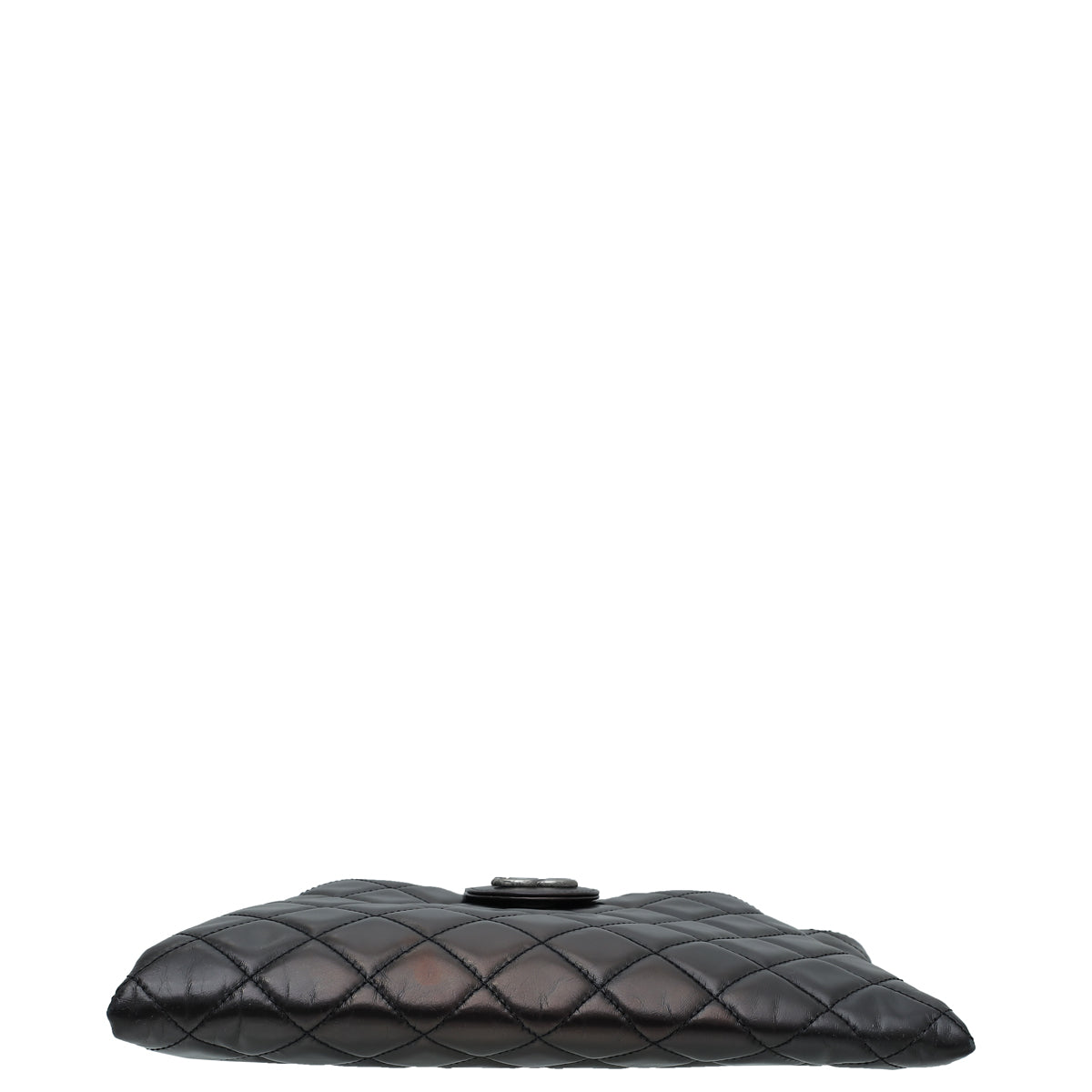 Chanel Black Coco Pleats Clutch