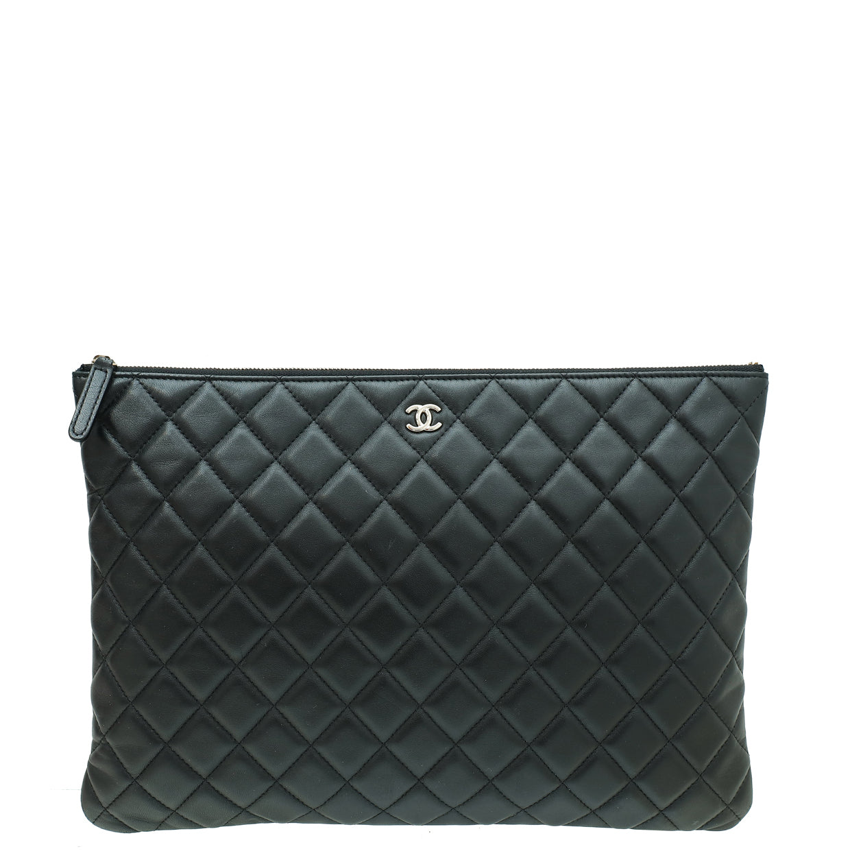 Chanel Black CC Classic Large Pouch-Chanel-THE CLOSET