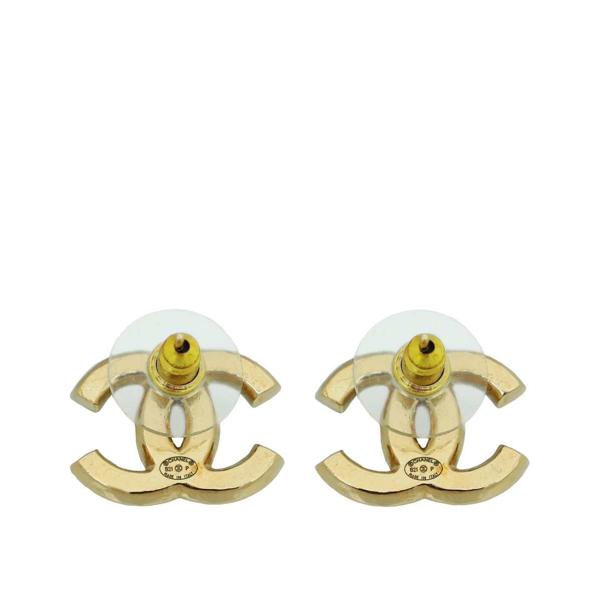 Chanel Gold CC Pearl Earring-Chanel-THE CLOSET