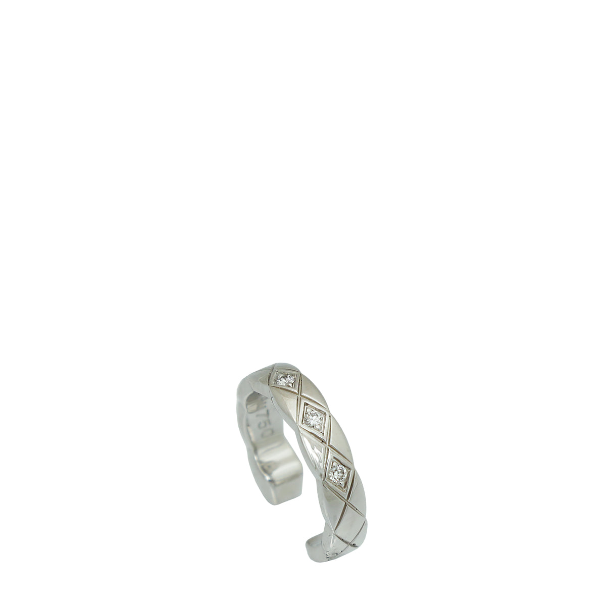 Load image into Gallery viewer, Chanel 18K White Gold Single Earring w/Diamonds
