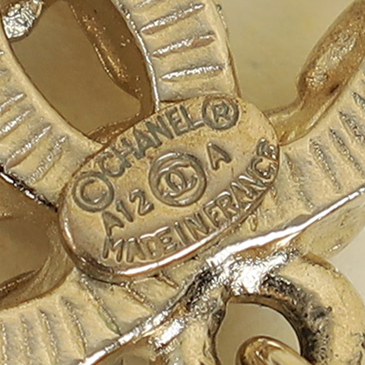 Chanel Gold CC Drop Earrings