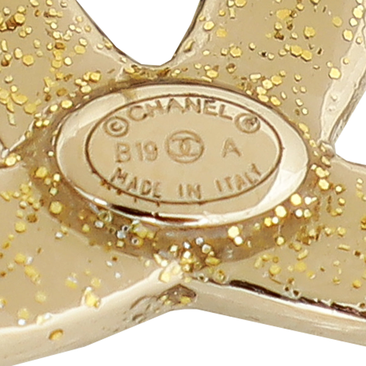 Chanel Gold CC Crystal Earrings