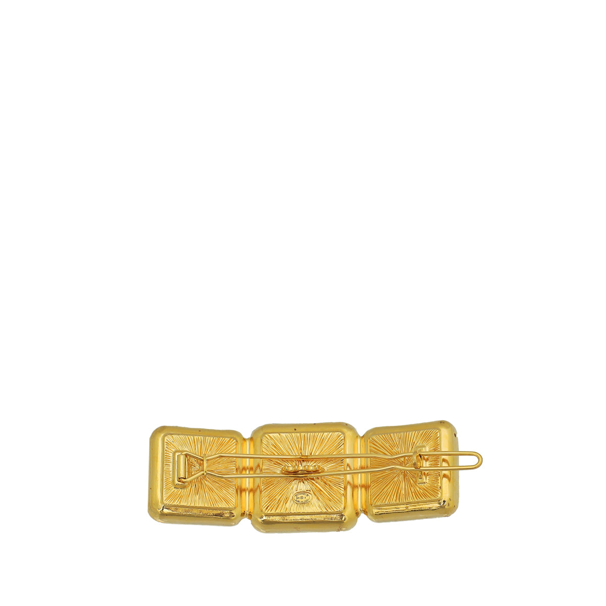 Chanel Bicolor CC Stone Hair Clip-Chanel-THE CLOSET