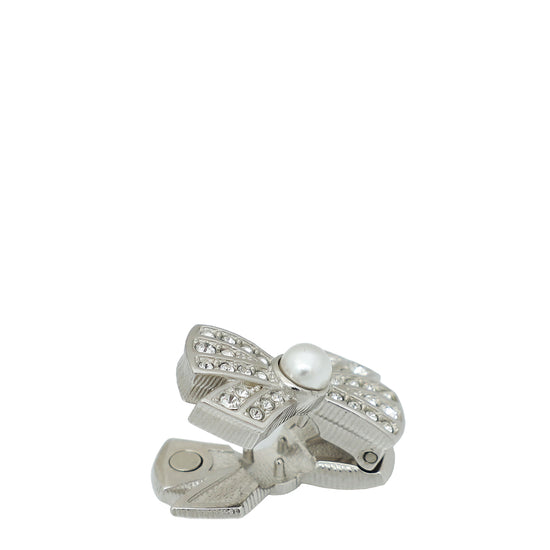 Load image into Gallery viewer, Chanel Silver CC-Bow-Star Hair Charms
