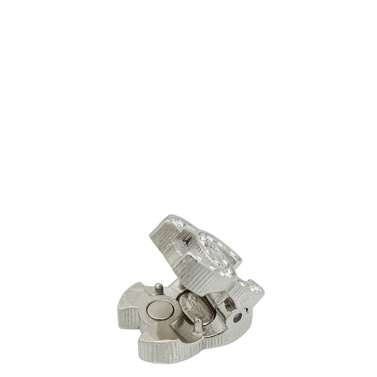 Chanel Silver CC-Bow-Star Hair Charms