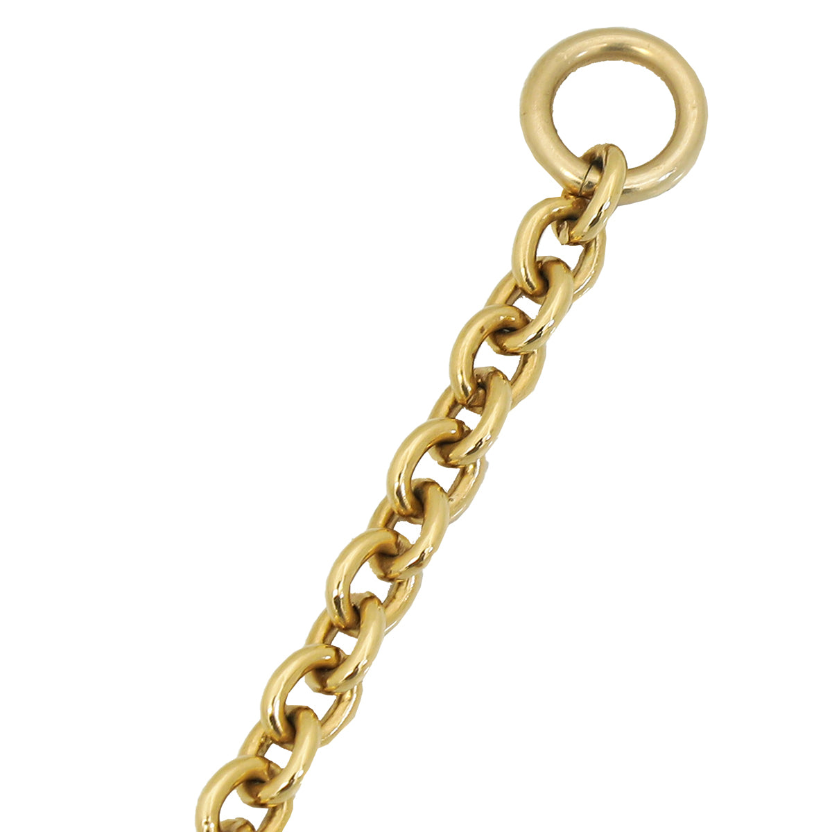 Chanel Gold CC Round Pendant Necklace