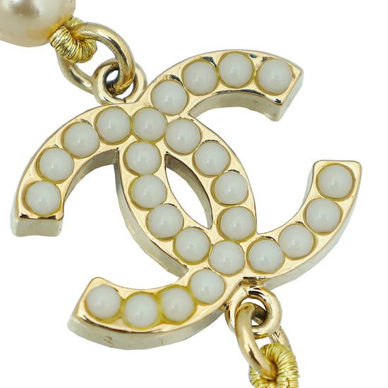 Chanel Ivory CC Pearl Necklace