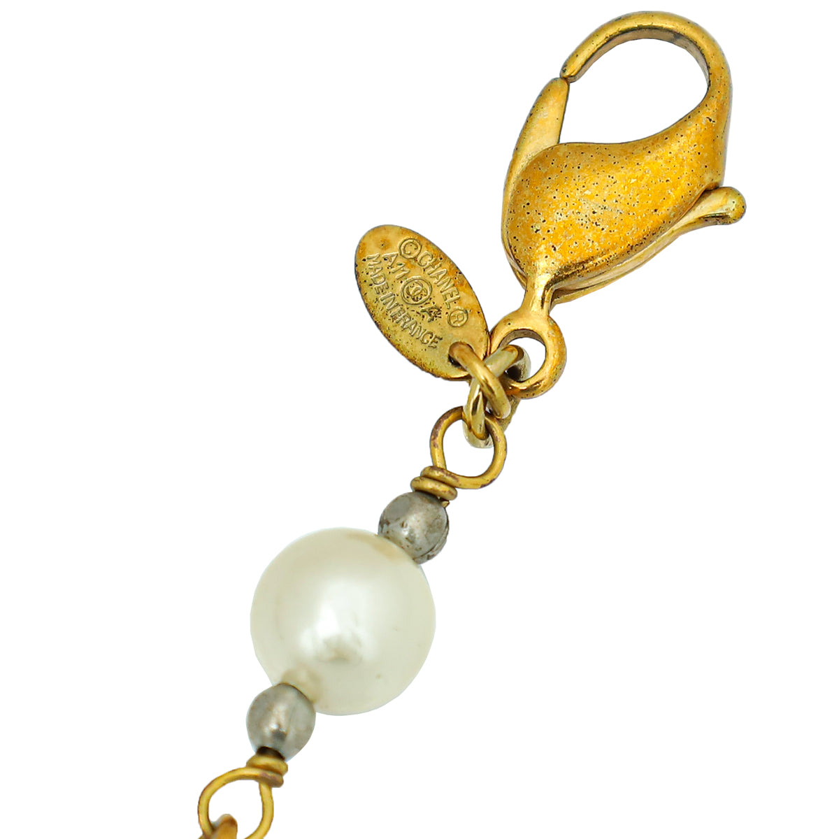 Chanel Ivory Multicolor CC Pearl Stones Long Necklace-Chanel-THE CLOSET