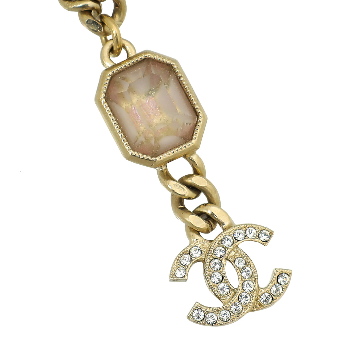 Chanel Bicolor CC Crystal Necklace