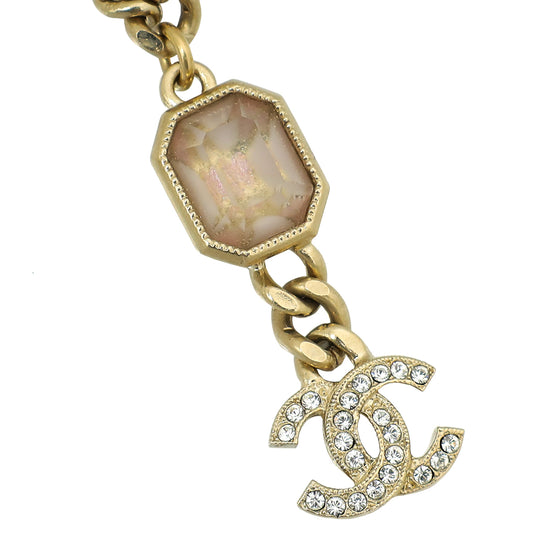 Chanel Bicolor CC Crystal Necklace