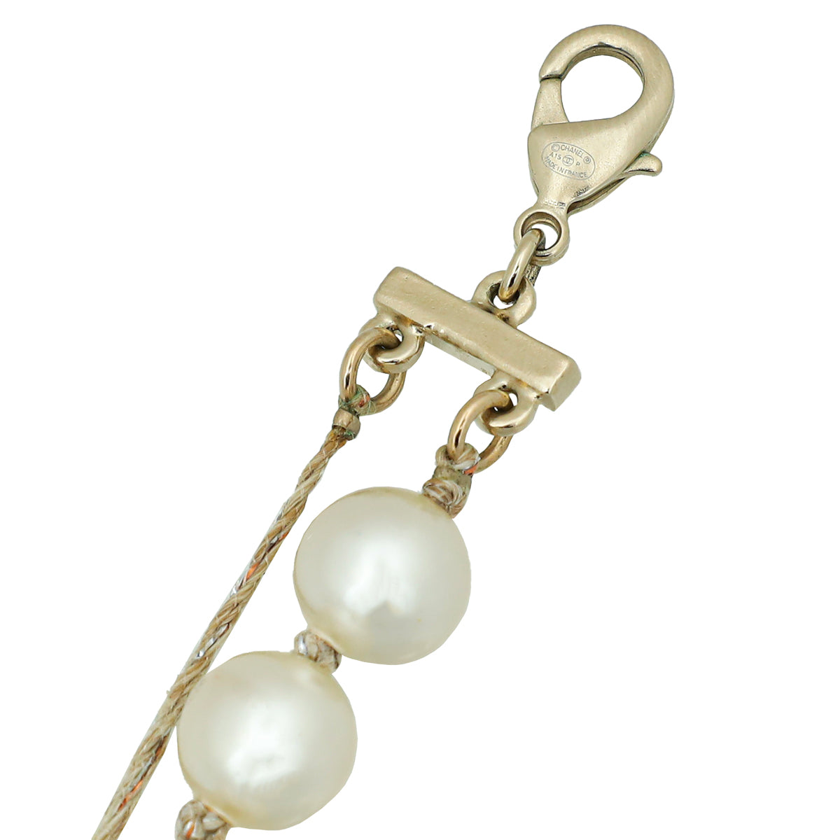 Chanel Ivory CC Pearl Cord Double Chain Necklace-Chanel-THE CLOSET