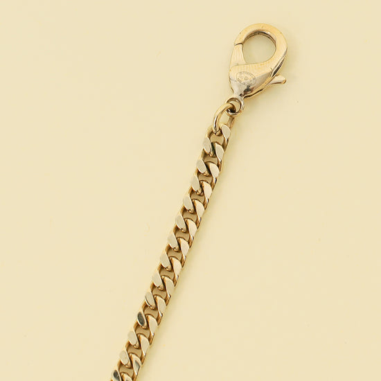 Chanel CC Choker Crystal Two Tone Necklace